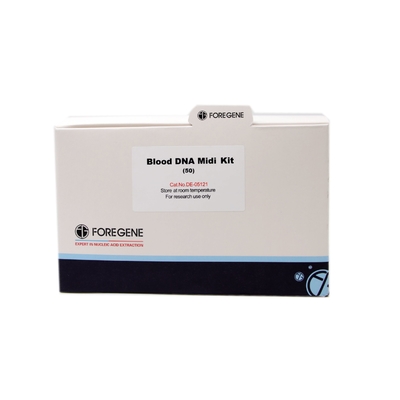 مختبر كاشف الدم DNA Midi Kit أطقم عزل الحمض النووي لتنقية الحمض النووي الجيني