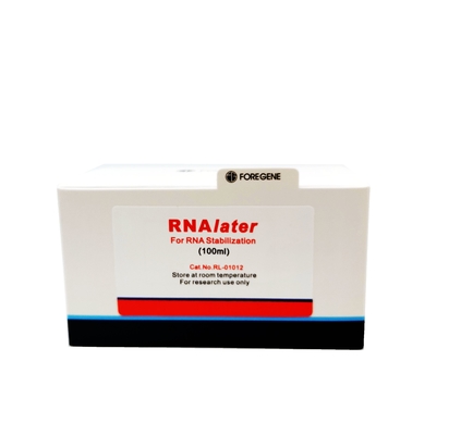50 مل 100 مل 100 مل × 4 مجموعات عزل RNA محلول حماية RNAlater لعينة الأنسجة