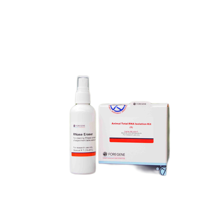 RNase Eraser with RNA Isolation Kits ارتداء القفازات لتنظيف أسطح العمل وتلبية نظام إدارة الجودة الشاملة