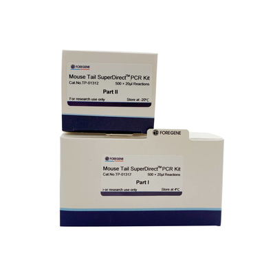 عالية الغلة استخراج الحمض النووي الفأر الذيل SuperDirect PCR مجموعات للماوس المباشر PCR أداء تحلل درجة حرارة الغرفة
