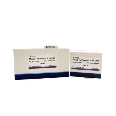 البيولوجيا الجزيئية المحسنة لنظام PCR Mouse Tail Direct PCR Kits-UNG للماوس المباشر PCR باستخدام أنسجة الماوس