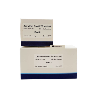 البيولوجيا الجزيئية PCR كاشف Zebra Fish Direct PCR Kit مع UNG بدون تنقية مسبقة للحمض النووي