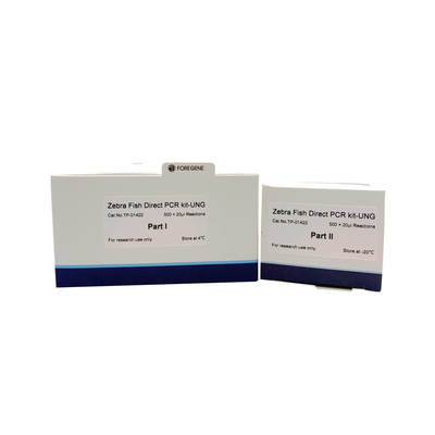 البيولوجيا الجزيئية PCR كاشف Zebra Fish Direct PCR Kit مع UNG بدون تنقية مسبقة للحمض النووي