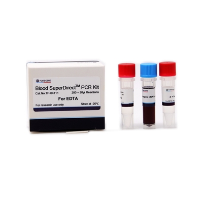 كاشف المختبر Blood Super Direct PCR Kits باستخدام دم كامل مضاد للتخثر مع EDTA