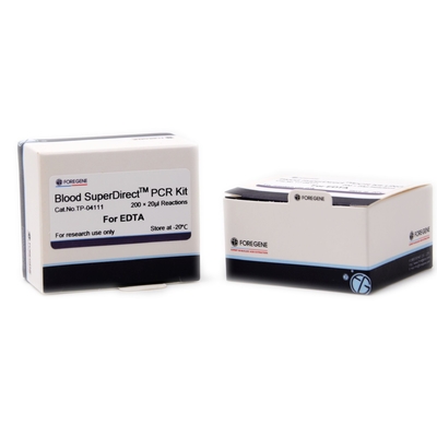 كاشف المختبر Blood Super Direct PCR Kits باستخدام دم كامل مضاد للتخثر مع EDTA