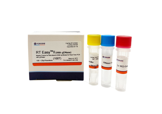 أطقم النسخ العكسي السريعة RT Easy II 25T مع DNase للوقت الحقيقي PCR