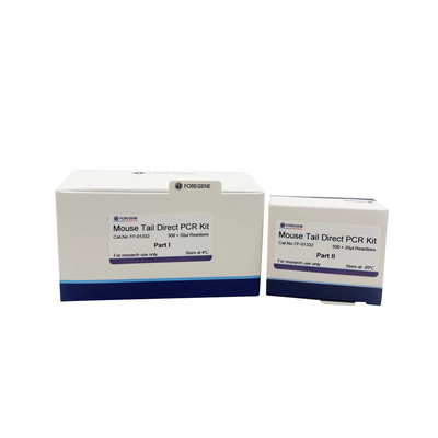 كاشف مختبر ماوس الذيل المباشر PCR كيت بواسطة DNA العمود فقط دون تلوث RNase