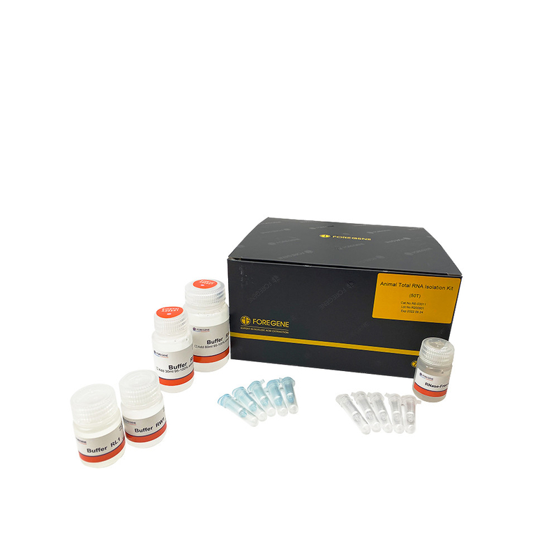 لا توجد أطقم عزل إجمالي RNA للحيوانات ذات العمود الدوار العضوي سريعًا ولا تتم إضافة DNase