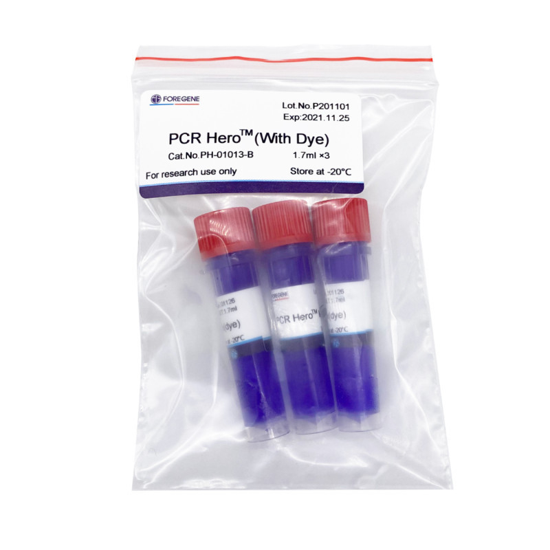 PCR Hero (مع صبغ) Kit Ultra Fast 2 X PCR Premix System للبحث الأساسي في علوم الحياة والطب